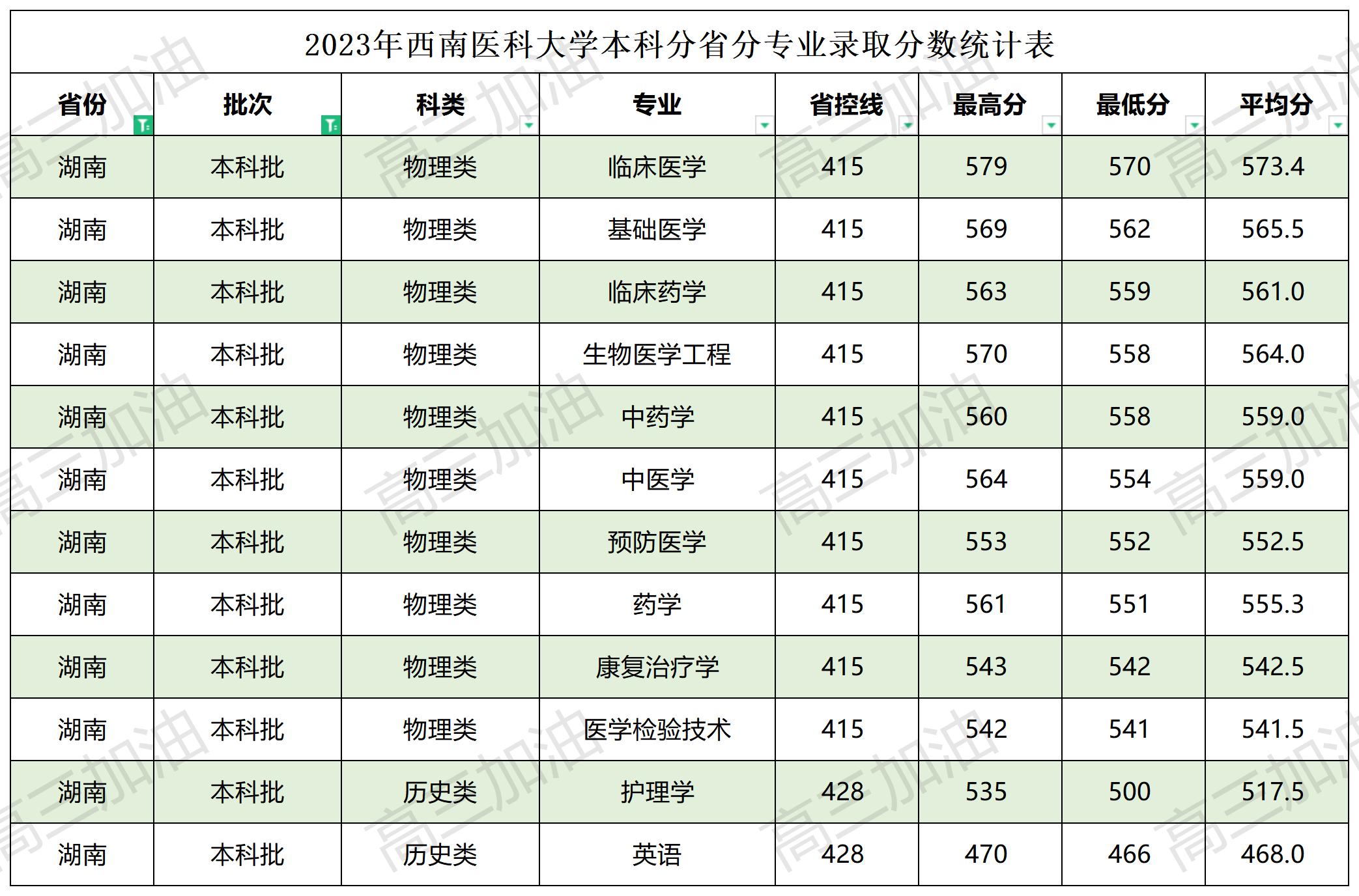 2023西南医科大学各省分专业录取分数表_Sheet1(24).jpg