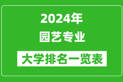 2024年全国园艺专业大学排名一览表：华中农业大学第一