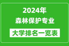 森林保护专业大学排名一览表：全国最好的森林保护大学