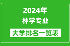 林学专业大学排名一览表：北京林业大学第一
